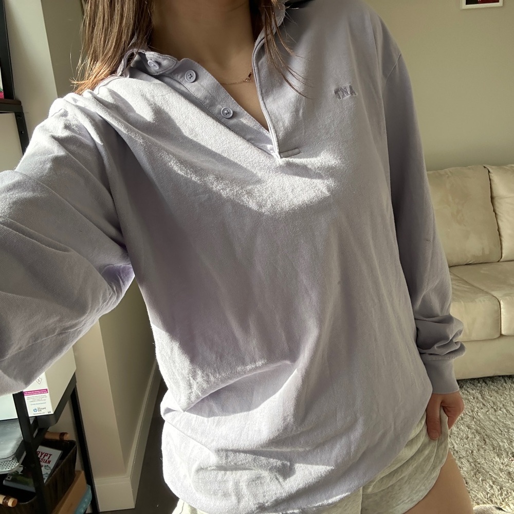 Tna Polo Longsleeve Lavender Small